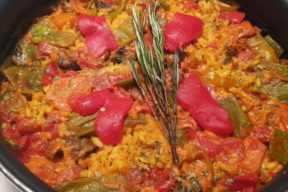 Paella de verduras