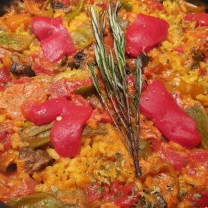 Paella de verduras