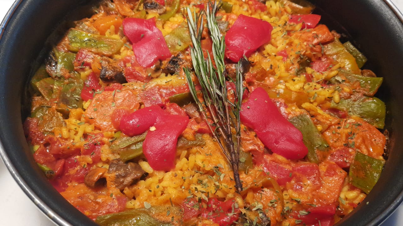 Paella de verduras