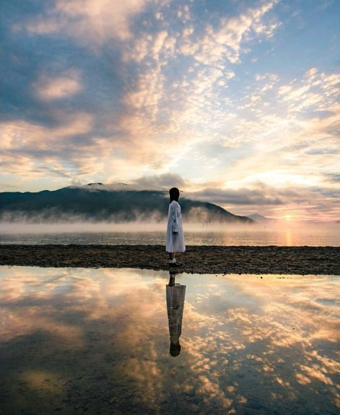 私史上過去一番に幻想的だった琵琶湖