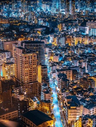 近未来が侵食する東京夜景