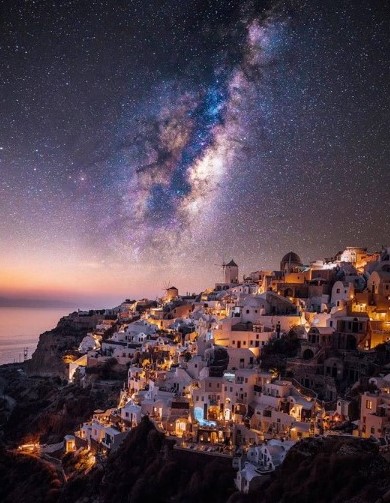 Milky Way above Greece