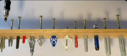 All types of drywall and concrete anchors