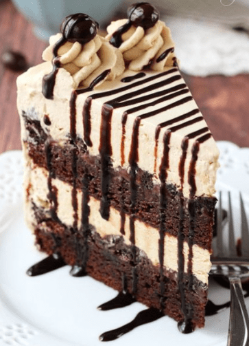 Mocha Brownie Ice Cream Cake