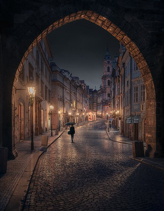 A lonely night in Prague