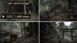 神隠しにあいそうな鳥居をくぐると廃神社