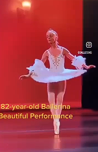 Una bailarina de 82 años…